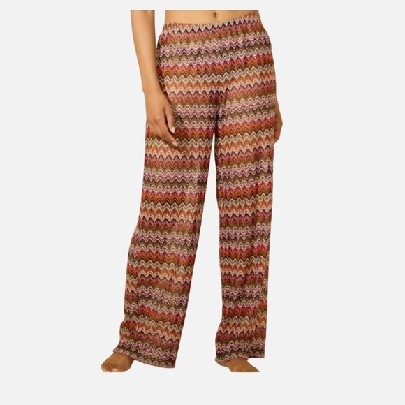 Shade & Shore Zig-Zag Crochet Swim Cover Up Pants Multi-Colored new 🆕 - Picture 2 of 5